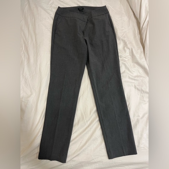 Ann Taylor Factory  Bi Stretch dress pant charcoal gray size 4 - Picture 2 of 5